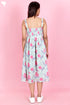 Mulmul Cotton Dress In Floral Block Print